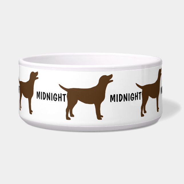 Écuelle Bouchon de chien du laboratoire de chocolat person (Devant)