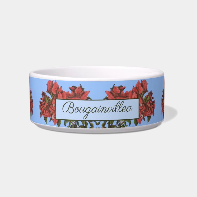 Écuelle Bougainvilliers pour animaux de compagnie (Devant)