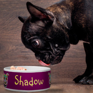 Écuelle Boule à crâne de sucre de chien - personnalisable
