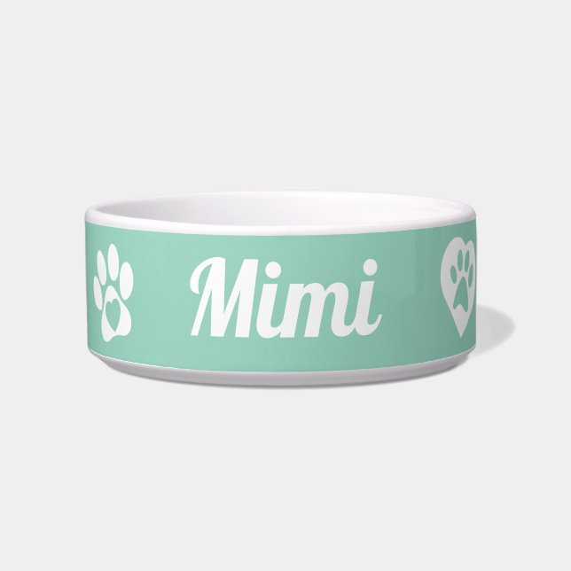 Écuelle Boule de chat en céramique personnalisée, cadeau d (Devant)