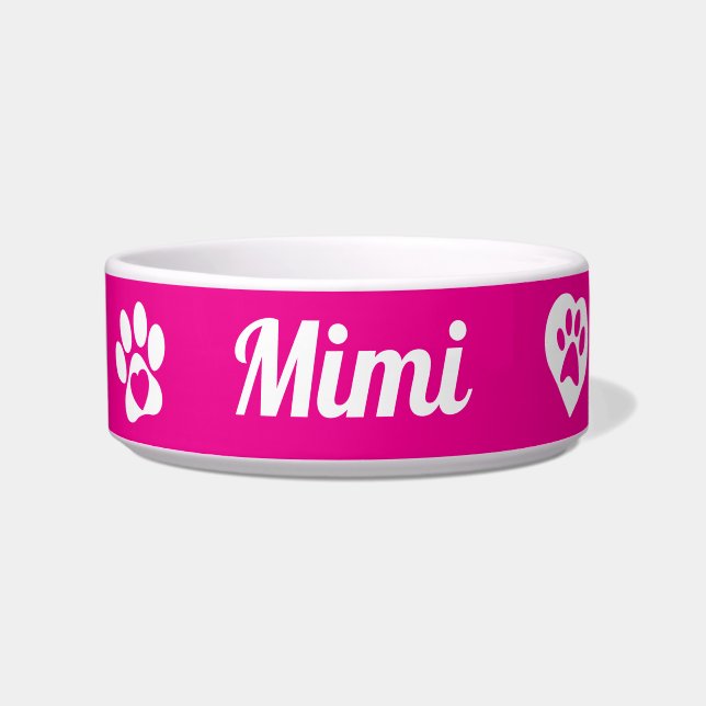 Écuelle Boule de chat en céramique personnalisée, cadeau d (Devant)