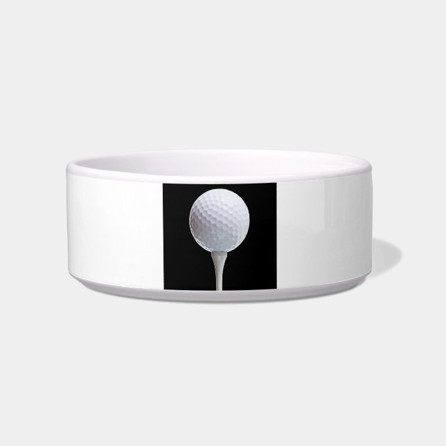 Écuelle Boule et pièce en t de golf sur le noir - modèle (Devant)