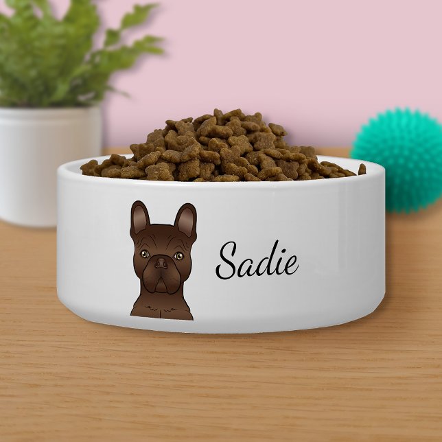 Écuelle Bouledogue français au chocolat / Chien Bouledogue (Créateur téléchargé)