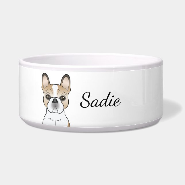 Écuelle Bouledogue Français Fauve Pied Frenchie Chien Mign (Devant)