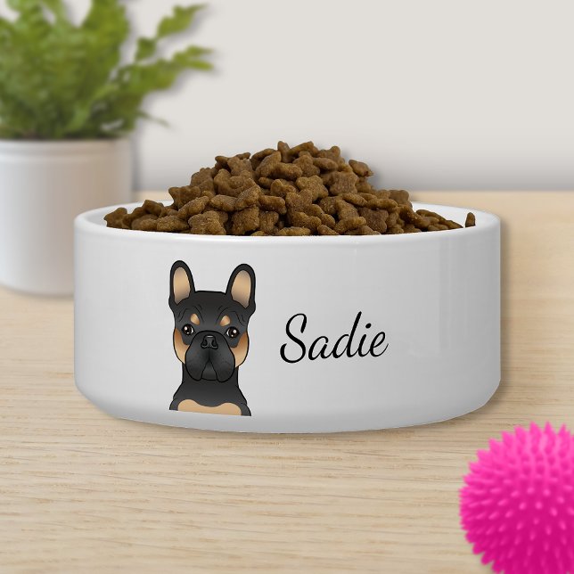 Écuelle Bouledogue français noir et fauve / chien Bouledog (Créateur téléchargé)