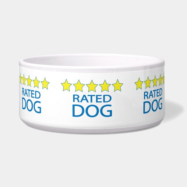 Écuelle Bowl de chien cinq étoiles (Devant)