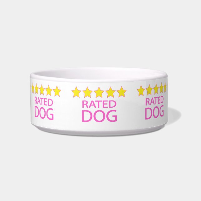 Écuelle Bowl de chien cinq étoiles (Devant)