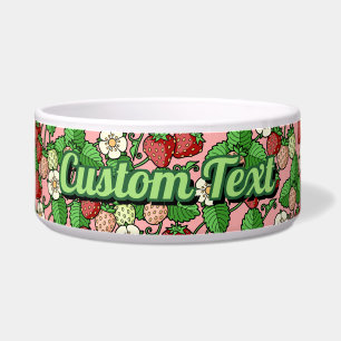 Écuelle Bowl Motif de la vigne de fraise