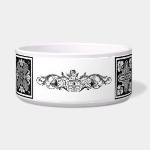 Écuelle Bowl pour animaux de compagnie de conception flora