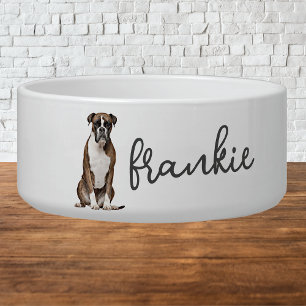 Écuelle Boxer personnalisées Boxer Dog Food Bowl