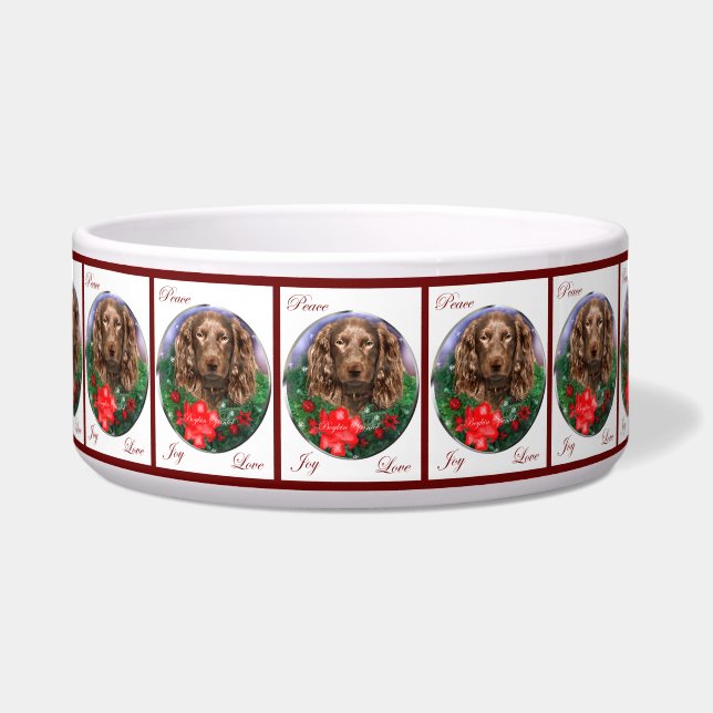 Écuelle Boykin Spaniel Christmas Chien Bowl (Devant)