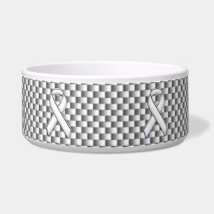Écuelle Bras blanc Sensibilisation au ruban Grille blanche