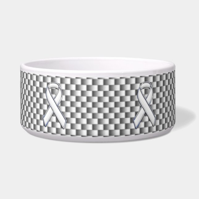 Écuelle Bras blanc Sensibilisation au ruban Grille blanche (Devant)