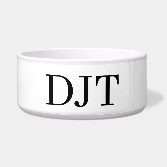 Écuelle Briquet Monogramme Initiales DJT – De Luxe (Devant)