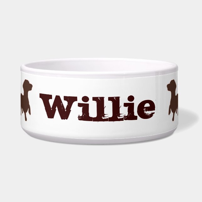 Écuelle Brown Dachshund Love Pet Bowl - (Devant)