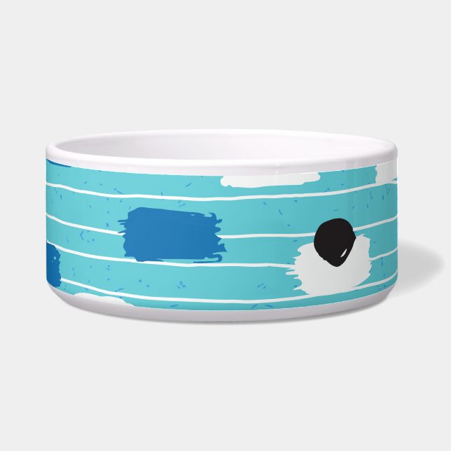 Écuelle Brush course sans couture motif, dessiné à la main (Devant)