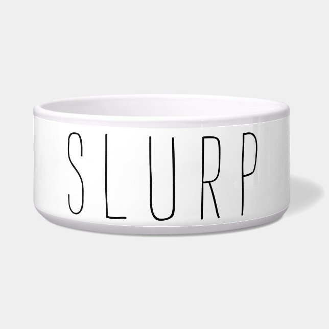 Écuelle BUVEZ BRUYAMMENT avec l'empreinte de patte (Devant)