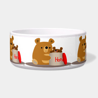 Écuelle Bye Bye Honey ! Bears de caricature mignonne Bowl 