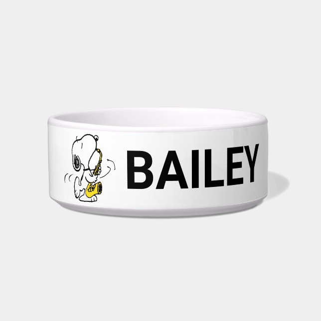 Écuelle cacahuètes | Lecteur Snoopy Saxophone (Devant)