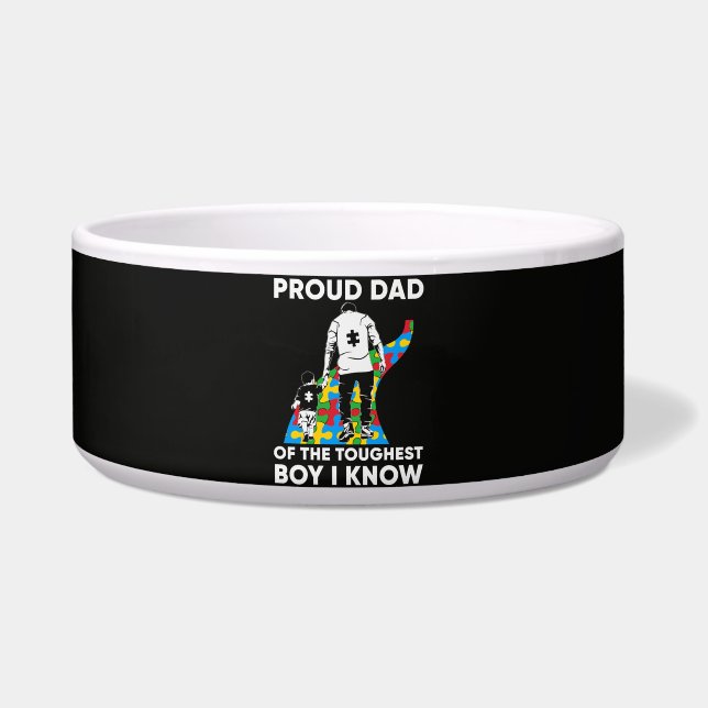 Écuelle Cadeau de puzzle pour papa pour la sensibilisation (Devant)
