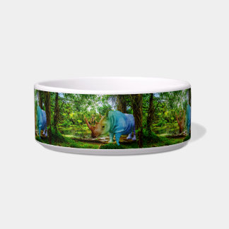 Écuelle Cadre tropical luxuriant de SlipperyJoe rhinoceros