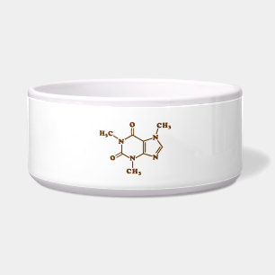Écuelle Café caféine Formule chimique moléculaire