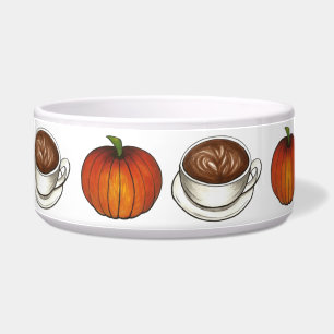Écuelle Café épice citrouille Latte Automne Automne Pet Bo