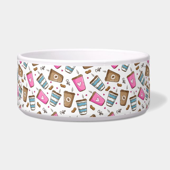 Écuelle Cafés, Haricots, Coeurs, Amateur De Café (Devant)