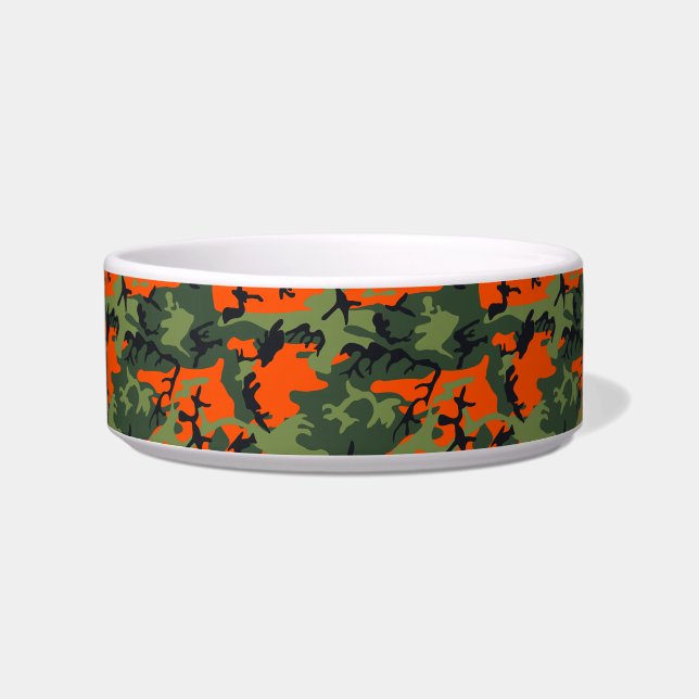 Écuelle Camouflage orange et vert, Militaire, Armée (Devant)