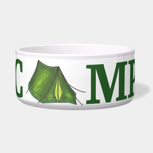 Écuelle CAMP Tente verte Camping été Randonnée bosse à chi (Devant)