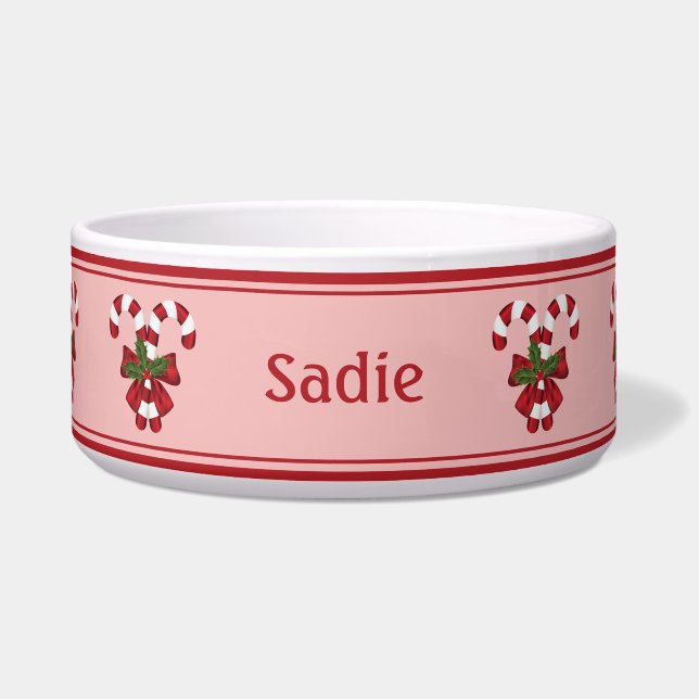 Écuelle Canne de Noël Rouge Et Blanche Sucreries Festives  (Devant)