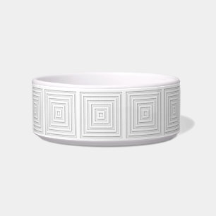 Écuelle Carré blanc géométrique