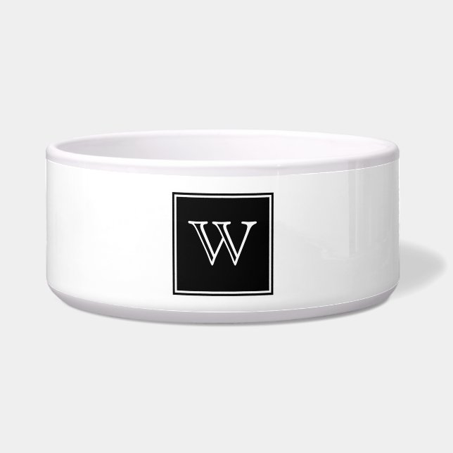 Écuelle Carré noir Monogram poêle (Devant)