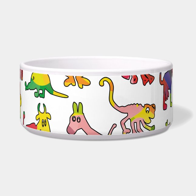 Écuelle Carreaux de Motif Animaux Abstraits (Droite)