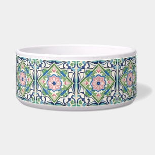 Écuelle Carrelage rose et bleu