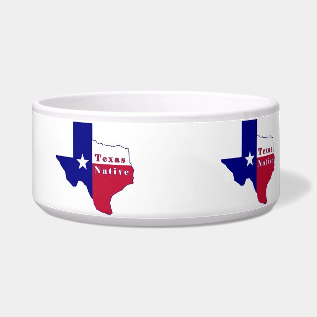 Écuelle Carte des drapeaux autochtones du Texas (Droite)