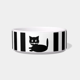 Écuelle Cartoon de chat noir et blanc - Pet Bowl