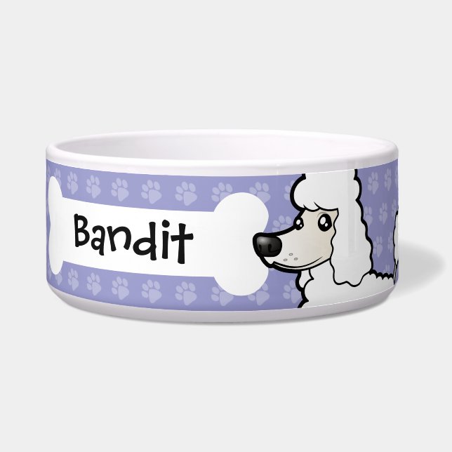 Écuelle Cartoon Standard/Miniature/Poodle de jouet (Devant)
