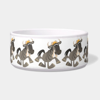 Écuelle Cartoon Tap Danser Wildebeest Pet Bowl