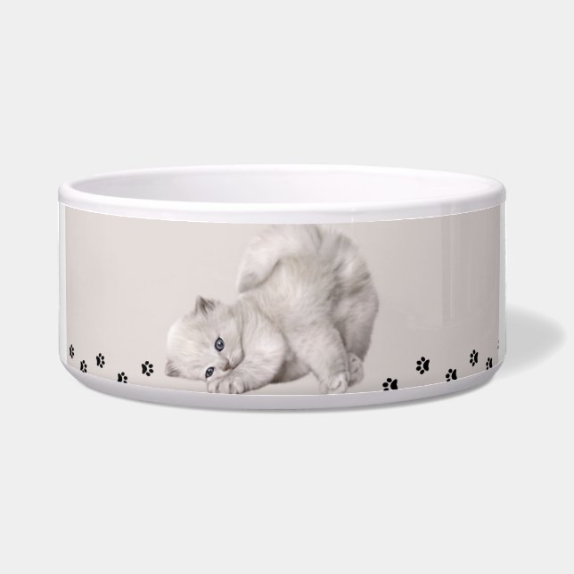 Écuelle "Casse-croûte pour pattes"? Petit chat🐾✨ (Devant)