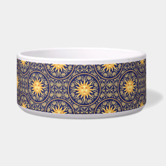 Écuelle ‘Celestial Sun Magic’ Bleu Ceramic Pet Bowl