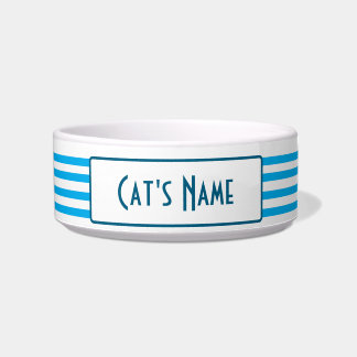Écuelle Ceramic Cat Bowl, Personnalisez avec le nom de vot