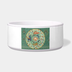 Écuelle Cercle chinois antique bleu vert