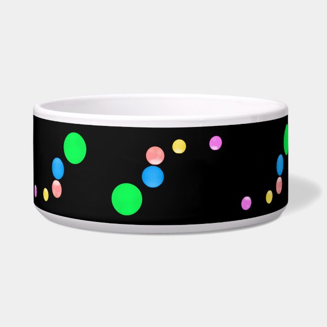 Écuelle Cercles colorés Pet Bowl (Devant)