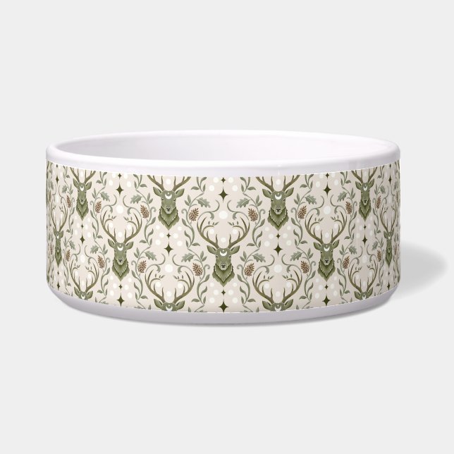 Écuelle Cerf Tribal Boho, Rêvant de Cerf (Devant)