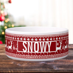 Écuelle Chandail de Noël Inspiré Pet Bowl