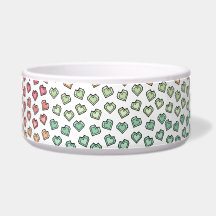Charming Pastel Rainbow Gemstone Heart Motif