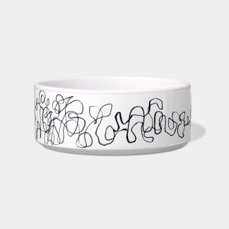 Écuelle Chat dans la bol alimentaire en fil