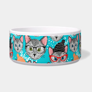 Écuelle Chat dans le casquette