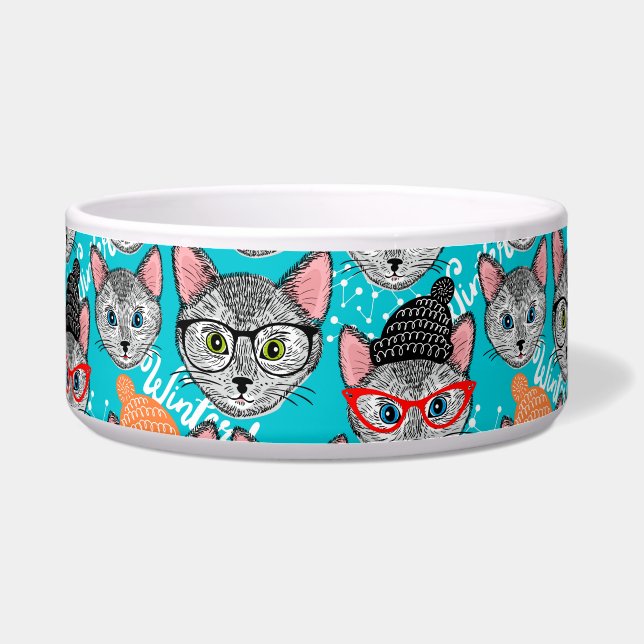 Écuelle Chat dans le casquette (Devant)